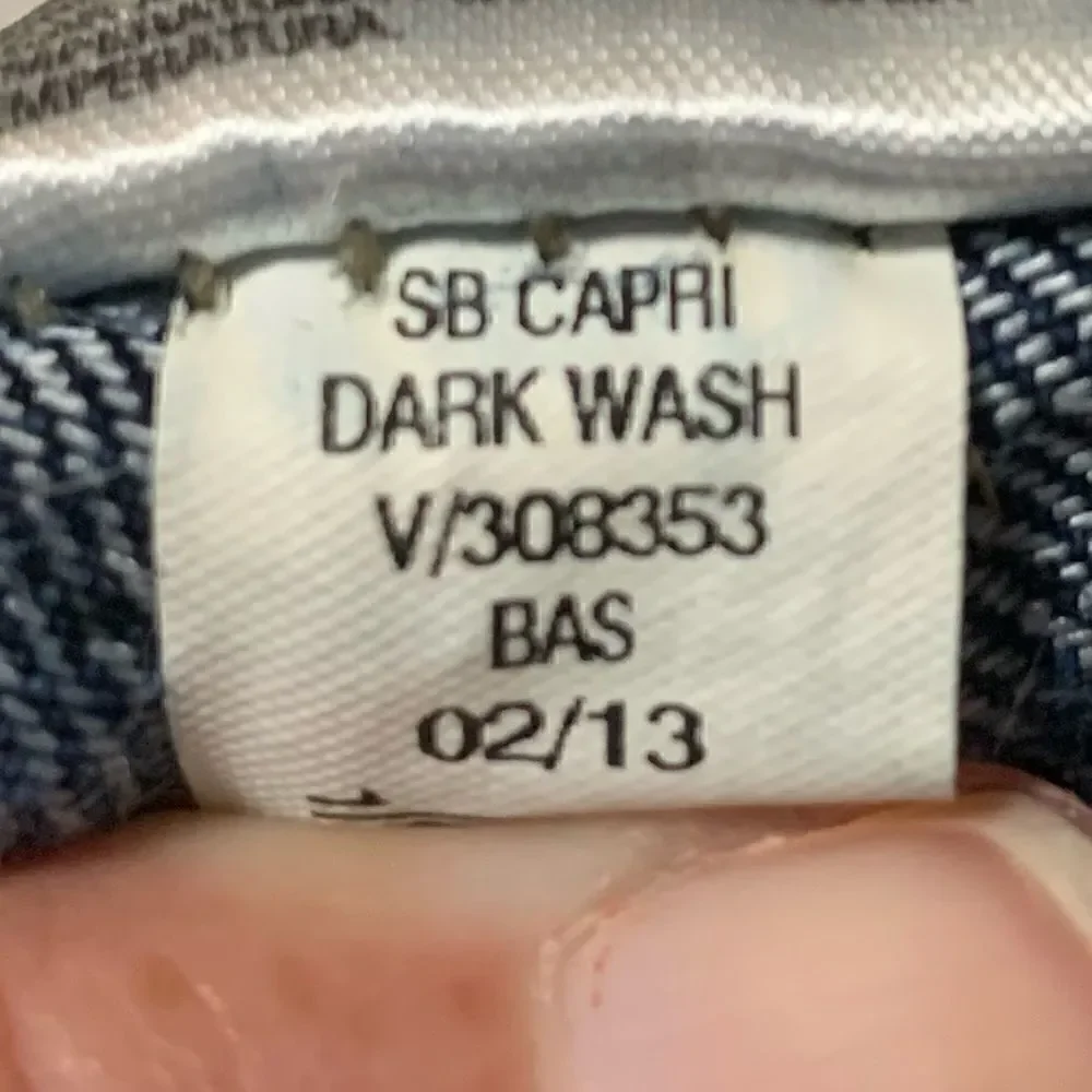 Old Navy Dark Wash Capri Jeans Sz 14R